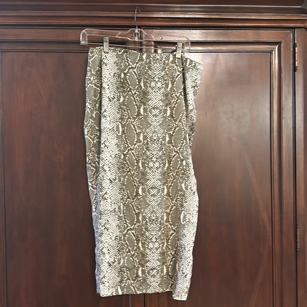 DVF snakeskin skirt